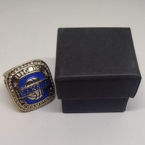 KANSAS JAYHAWKS 2013 BEN MCLEMORE BIG 12 CHAMPIONSHIP MENS SIZE 10.5 RING w/BOX